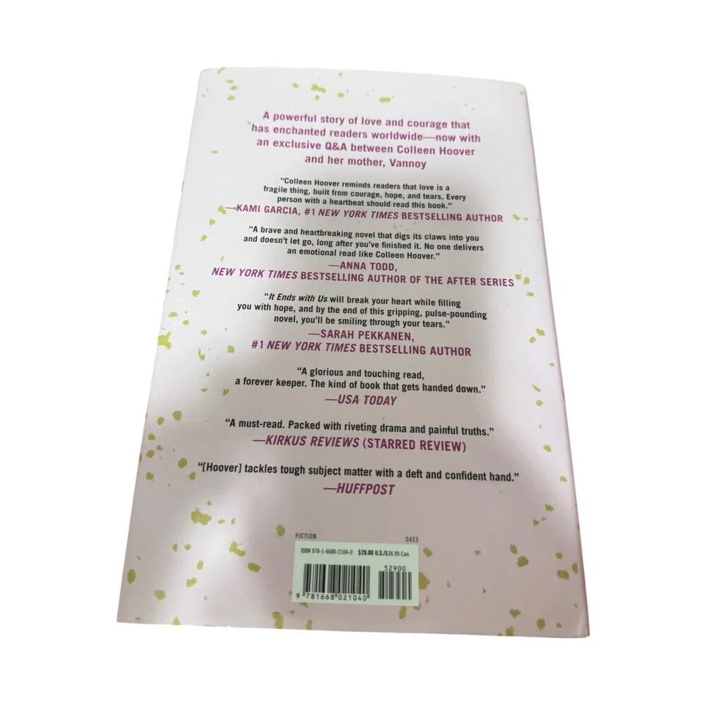 It Ends With Us Special Collector’s Edition Colleen Hoover Hardcover Book